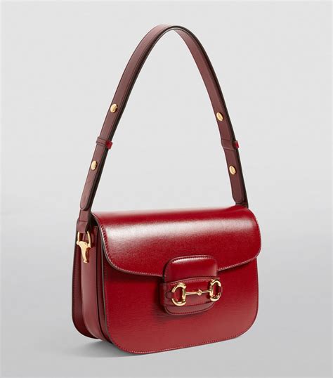 gucci horseshoe bag red|Gucci horsebit 1955 tote bag.